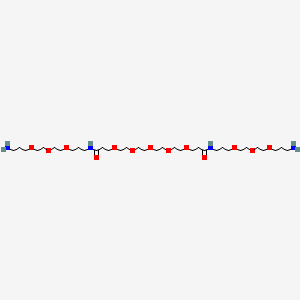 molecular formula C34H70N4O13 B6363022 N1,N19-bis(3-(2-(2-(3-aminopropoxy)ethoxy)ethoxy)propyl)-4,7,10,13,16-pentaoxanonadecane-1,19-diamide CAS No. 1224728-09-9