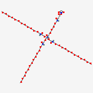 molecular formula C108H206N6O52 B6363023 NHS-PEG4-(m-PEG12)3-ester 