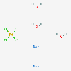 molecular formula Cl4H6Na2O3Pd B6363070 Sodium tetrachloropalladate(II) trihydrate CAS No. 211799-70-1