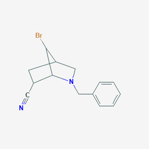 2-Benzyl-7-bromo-2-azabicyclo[2.2.1]heptane-6-carbonitrile