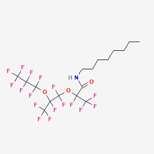 molecular formula C17H18F17NO3 B6363138 N-(Oct-1-yl)-perfluoro-2,5-dimethyl-3,6-dioxanonanamide CAS No. 340037-41-4