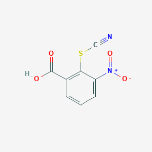 molecular formula C8H4N2O4S B6363179 2-(Cyanosulfanyl)-3-nitrobenzoic acid CAS No. 1253528-05-0