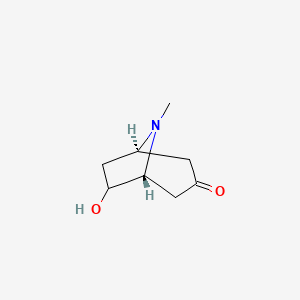 molecular formula C8H13NO2 B6363282 6-Hydroxytropinone 