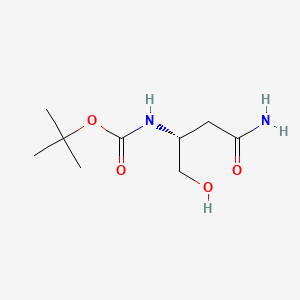 molecular formula C9H18N2O4 B6363313 N-Boc-D-asparaginol CAS No. 1256482-94-6