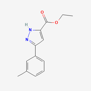 molecular formula C13H14N2O2 B6363379 Ethyl 5-(3-methylphenyl)-1H-pyrazole-3-carboxylate CAS No. 942040-14-4
