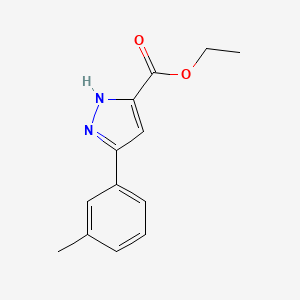 B6363379 Ethyl 5-(3-methylphenyl)-1H-pyrazole-3-carboxylate CAS No. 942040-14-4