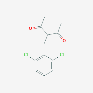 3-[(2,6-Dichlorophenyl)methyl]pentane-2,4-dione