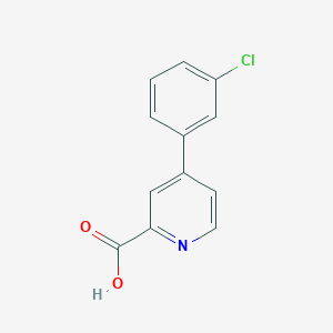 molecular formula C12H8ClNO2 B6363443 4-(3-Chlorophenyl)picolinic acid CAS No. 1207725-34-5