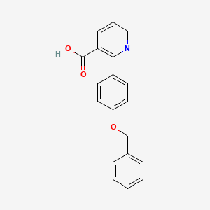 molecular formula C19H15NO3 B6363453 2-(4-Benzyloxyphenyl)nicotinic acid CAS No. 1261936-08-6