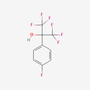 molecular formula C9H5F7O B6363462 1,1,1,3,3,3-Hexafluoro-2-(4-fluorophenyl)-2-propanol CAS No. 2402-74-6