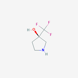 (3R)-3-(Trifluoromethyl)pyrrolidin-3-ol