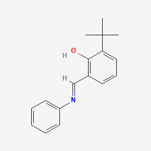 molecular formula C17H19NO B6363545 Phenol, 2-(1,1-dimethylethyl)-6-[(phenylimino)methyl]- CAS No. 215033-50-4