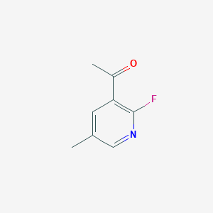 molecular formula C8H8FNO B6363546 1-(2-Fluoro-5-methylpyridin-3-yl)ethanone CAS No. 1256836-29-9