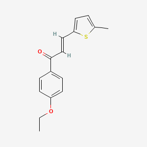 (2E)-1-(4-Ethoxyphenyl)-3-(5-methylthiophen-2-yl)prop-2-en-1-one