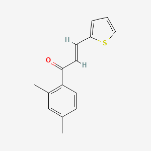 (2E)-1-(2,4-Dimethylphenyl)-3-(thiophen-2-yl)prop-2-en-1-one