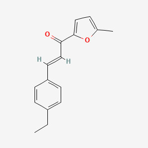 (2E)-3-(4-Ethylphenyl)-1-(5-methylfuran-2-yl)prop-2-en-1-one