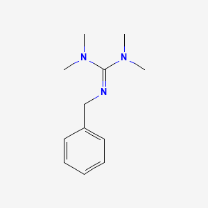 molecular formula C12H19N3 B6363613 N-Benzyl-N',N',N'',N''-tetramethyl-guanidine, 97% CAS No. 6392-73-0