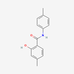 molecular formula C15H15NO2 B6363658 2-Hydroxy-4-methyl-N-p-tolyl-benzamide CAS No. 111383-12-1