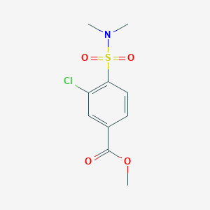 molecular formula C10H12ClNO4S B6363684 Methyl 3-chloro-4-[(dimethylamino)sulfonyl]benzoate CAS No. 1263274-98-1