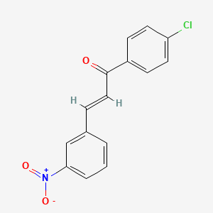 molecular formula C15H10ClNO3 B6363687 (2E)-1-(4-氯苯基)-3-(3-硝基苯基)丙-2-烯-1-酮 CAS No. 22027-92-5