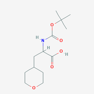 2-((tert-Butoxycarbonyl)amino)-3-(tetrahydro-2H-pyran-4-yl)propanoic acid
