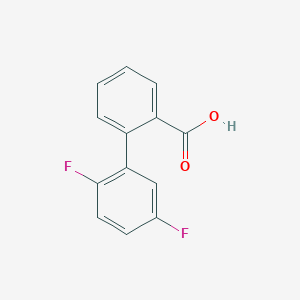 molecular formula C13H8F2O2 B6363717 2-(2,5-Difluorophenyl)benzoic acid, 95% CAS No. 1181397-71-6