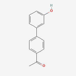 molecular formula C14H12O2 B6363724 3-(4-Acetylphenyl)phenol, 95% CAS No. 756484-19-2