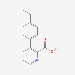 molecular formula C14H13NO2 B6363790 3-(4-Ethylphenyl)picolinic acid CAS No. 1225734-67-7