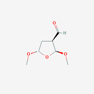 (2S,3S,5S)-2,5-Dimethoxyoxolane-3-carbaldehyde