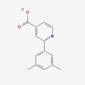 molecular formula C14H13NO2 B6363820 2-(3,5-Dimethylphenyl)isonicotinic acid, 95% CAS No. 1226150-02-2