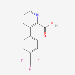 molecular formula C13H8F3NO2 B6363929 3-(4-Trifluoromethylphenyl)picolinic acid CAS No. 1226367-26-5