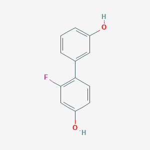 molecular formula C12H9FO2 B6364008 3-Fluoro-4-(3-hydroxyphenyl)phenol CAS No. 406482-53-9