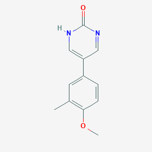 B6364126 2-Hydroxy-5-(4-methoxy-3-methylphenyl)pyrimidine, 95% CAS No. 1111108-43-0