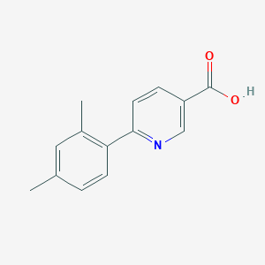 molecular formula C14H13NO2 B6364135 6-(2,4-DIMETHYLPHENYL)NICOTINIC ACID CAS No. 1261945-81-6