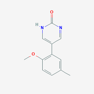 B6364154 2-Hydroxy-5-(2-methoxy-5-methylphenyl)pyrimidine, 95% CAS No. 1111103-72-0