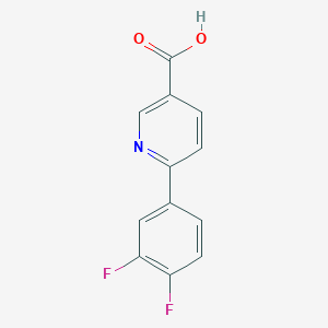 molecular formula C12H7F2NO2 B6364156 6-(3,4-Difluorophenyl)nicotinic acid CAS No. 744261-54-9