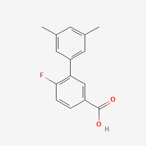 molecular formula C15H13FO2 B6364241 3-(3,5-Dimethylphenyl)-4-fluorobenzoic acid CAS No. 1261947-65-2