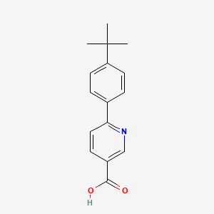 molecular formula C16H17NO2 B6364260 6-(4-T-BUTYLPHENYL)NICOTINIC ACID CAS No. 1261950-30-4