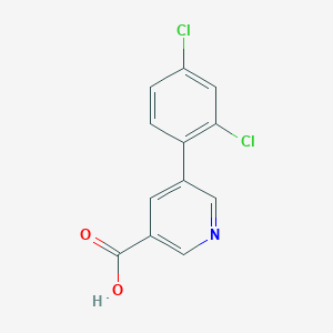 molecular formula C12H7Cl2NO2 B6364276 5-(2,4-Dichlorophenyl)pyridine-3-carboxylic acid CAS No. 1261944-60-8