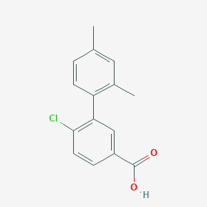 molecular formula C15H13ClO2 B6364284 4-Chloro-3-(2,4-dimethylphenyl)benzoic acid CAS No. 1261971-12-3