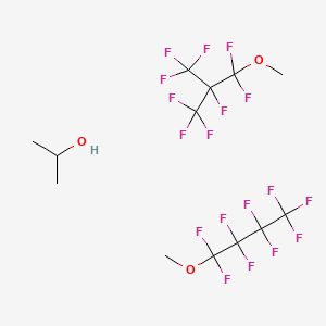 molecular formula C13H14F18O3 B6364356 Novec HFE-71IPA Engineered Fluid (3M) CAS No. 185045-85-6