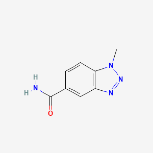 molecular formula C8H8N4O B6364377 1-Methyl-1H-benzotriazole-5-carboxylic acid amide CAS No. 1340698-43-2