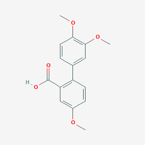 molecular formula C16H16O5 B6364402 2-(3,4-Dimethoxyphenyl)-5-methoxybenzoic acid CAS No. 925908-67-4
