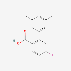 molecular formula C15H13FO2 B6364409 2-(3,5-Dimethylphenyl)-4-fluorobenzoic acid CAS No. 1178346-11-6