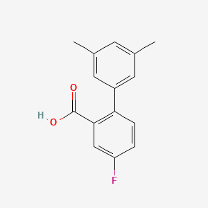 molecular formula C15H13FO2 B6364414 2-(3,5-Dimethylphenyl)-5-fluorobenzoic acid CAS No. 1184286-96-1