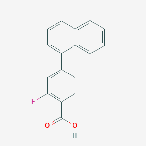 molecular formula C17H11FO2 B6364444 2-Fluoro-4-(naphthalen-1-yl)benzoic acid CAS No. 1183948-16-4
