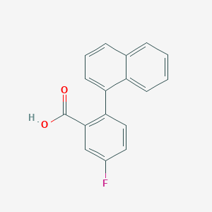 molecular formula C17H11FO2 B6364450 5-Fluoro-2-(naphthalen-1-yl)benzoic acid CAS No. 1184062-03-0