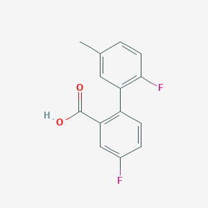 molecular formula C14H10F2O2 B6364465 5-Fluoro-2-(2-fluoro-5-methylphenyl)benzoic acid CAS No. 1178112-33-8