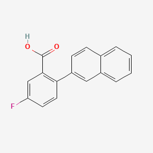molecular formula C17H11FO2 B6364565 5-Fluoro-2-(naphthalen-2-YL)benzoic acid CAS No. 1183093-91-5