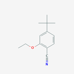 molecular formula C13H17NO B063646 4-(tert-Butyl)-2-ethoxybenzonitrile CAS No. 168036-27-9